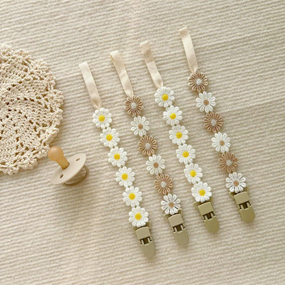 Schnullerband Blumenoptik