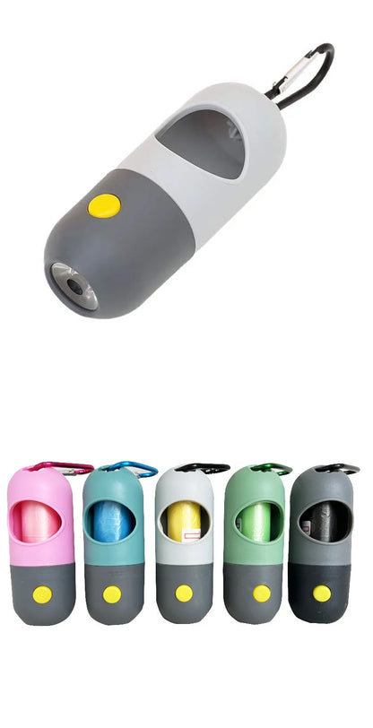 Taschenlampe mit Fach für Hundekotbeutel